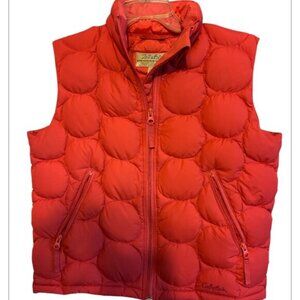Cabela’s Girls Coral Pink Chic Quilted Zip Warm Vest Size large